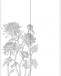 Пескоструйный рисунок Цветы 1022